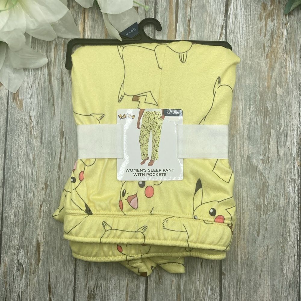 Women’s Pokemon Pikachu Print Lounge Pajama Sleep Pants Size XS